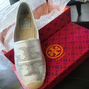Tory Burch Women's Logo Espadrille Flats